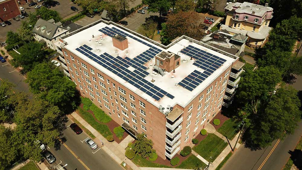 735 Park Ave. uses a solar system that sources 66,304 kWh yearly.