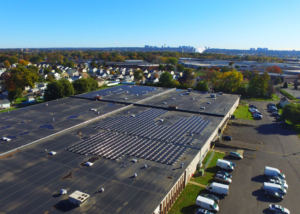 The 287.106kW commercial solar installation at Avanti Linens generates 390,564kWh annually.