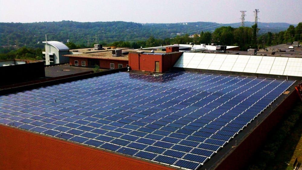 University Radiology has 93% of energy usage covered with their solar system.