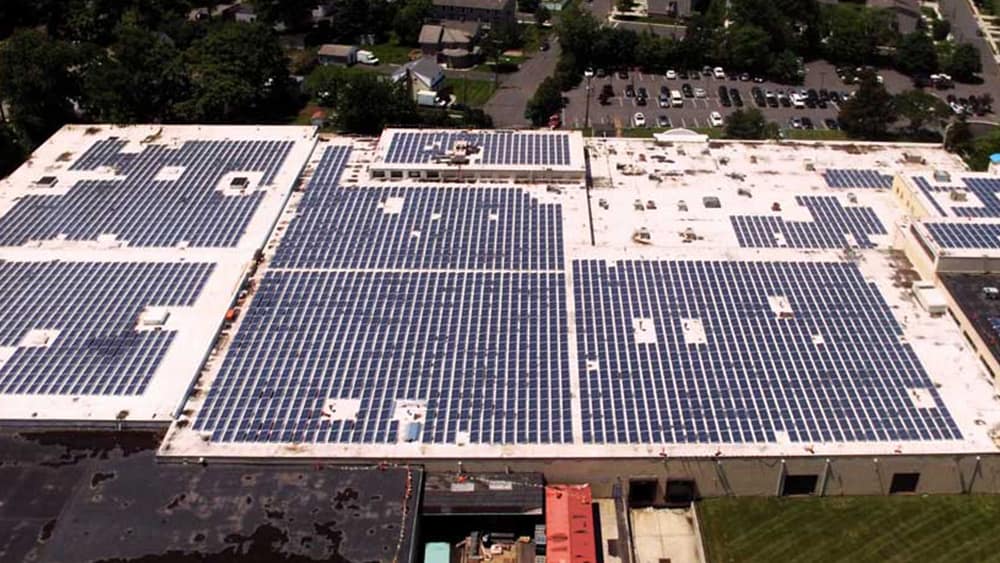Cranford Business park in New Jersey was able to save with a 1,082.050 kW solar installation.