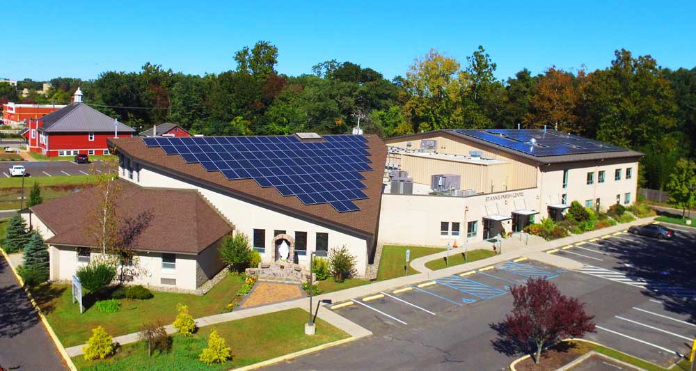 St. Anne's Church was able to save with a 58.250 kW solar system generating 70,557 kWh per year.