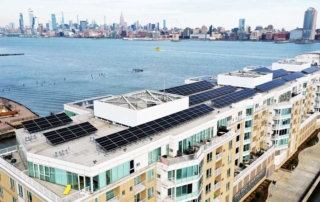 Harborside Piers has 23% of energy usage covered with their solar system.