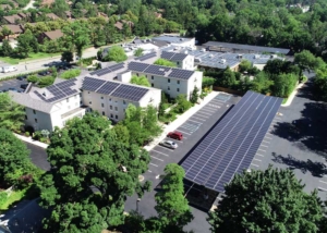 The solar system at Wilshire Grand Hotel sources 1,093,055 kWh yearly.