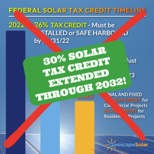 Geoscape Solar federal tax credit raised to 30% in 2022