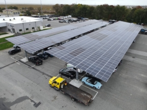 Kindle Auto saved money with solar carports from Geoscape Solar