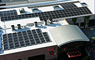 Geoscape Solar installed Redcom's 53kW solar energy system which covers 100% of their energy use and saves money