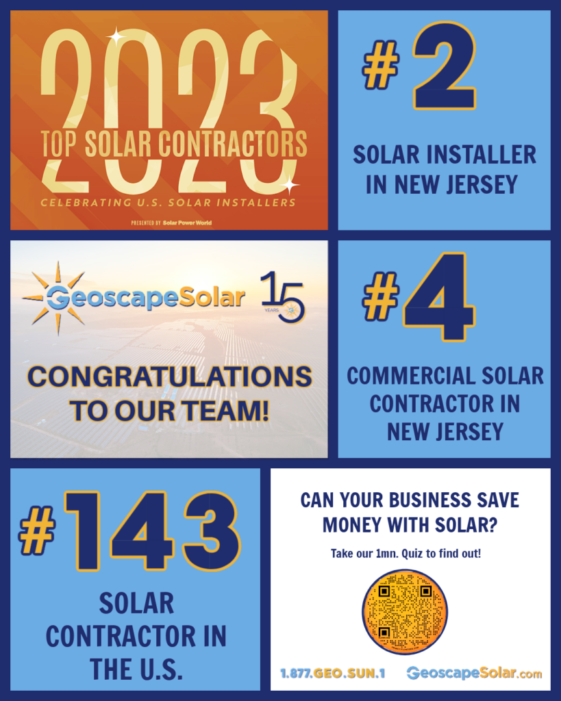 Geoscape Solar was named to the 2023 Top Solar contractors list.